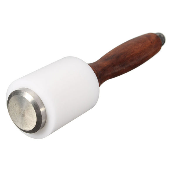 Strengthen PE + Wooden Leather Cutting Craft Hammer Hand Tool