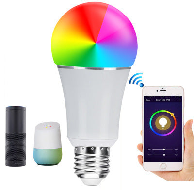 E27 7W SMD5050 600LM RGBW WIFI APP Control LED Smart Light Bulb for Alexa Google Home AC85-265V