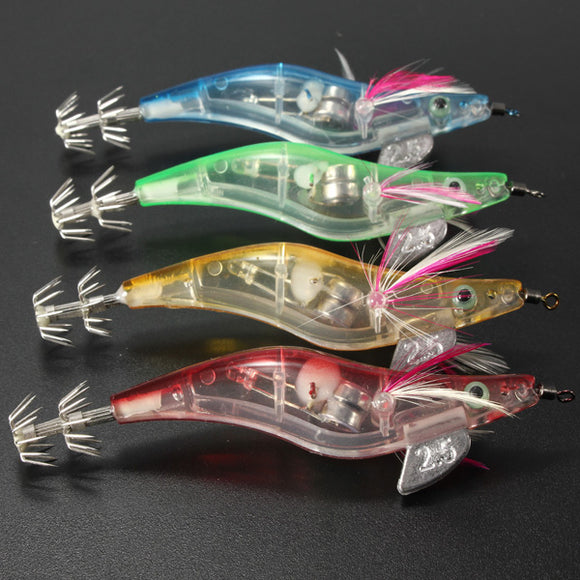 10cm 18g Multi Color Shrimp Flashing Led Bait Hook Small Squid Jig Fishing Lure