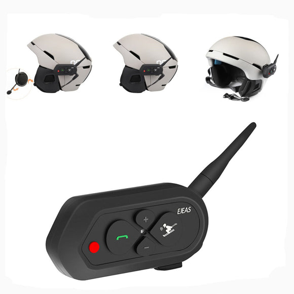 500mAh 1200M EJEAS Motorcycle Skiing Helmet Intercom Headset With bluetooth Function