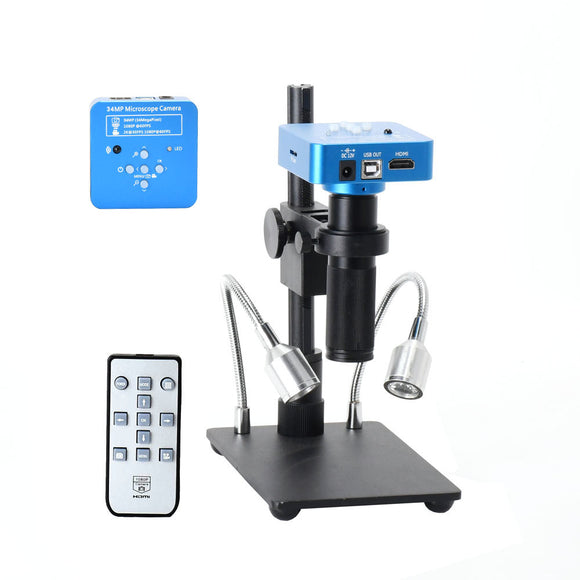 HAYEAR Full HD 1080P 60FPS 2K 34MP HDMI USB Industrial Electronic Digital Video Microscope Camera Magnifier For Phone CPU PCB Repairing