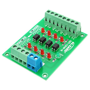 5Pcs 24V To 5V 4 Channel Optocoupler Isolation Board Isolated Module