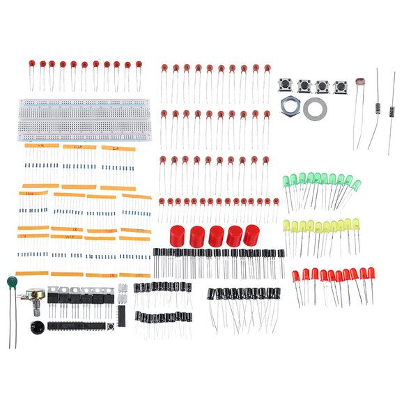 Electronic Enthusiast Production Kit Basic Components Breadboard and Components Suitable for Arduino DIY Maker Experimental Learning