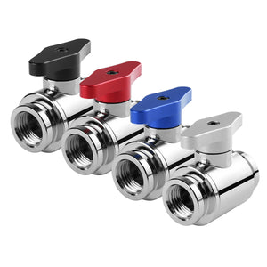 G1/4 Thread Dual Inner Teeth PC Water Cooling Shutoff Valve Water Ball Valve Waterway Control