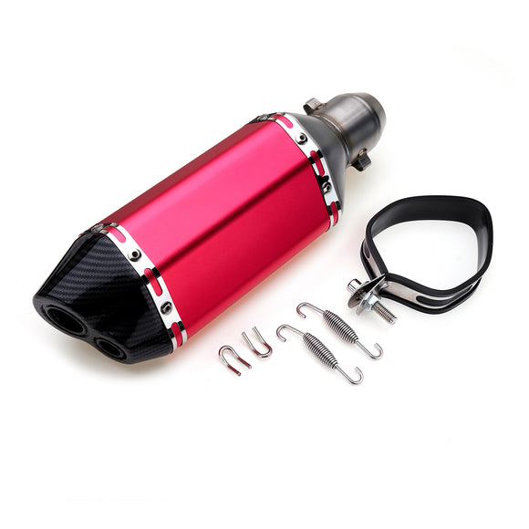 310mm Red Universal Motorcycle Dirt Bike ATV Exhaust Muffler Pipe DB Killer 38-51mm