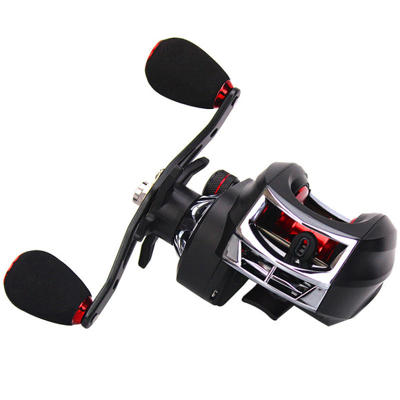 ZANLURE 7.2:1 Alloy Baitcasting Fishing Reel Multi Bearing Double Brake Left Right Fishing Wheel