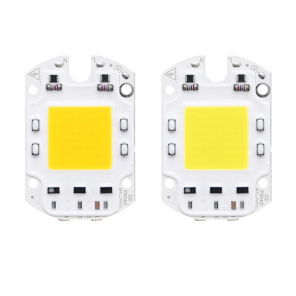 LUSTREON AC110V/220V 30W 40W 50W White/Warm White COB LED Chip 60*40mm for DIY Flood Light