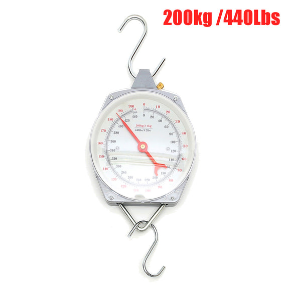 200KG/440lbs Capacity Hanging Scales Mechnical with Hook