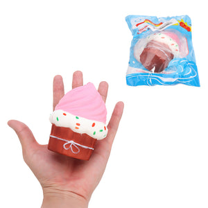 Puff Cake Squishy 10*8.5CM Slow Rising With Packaging Collection Gift Soft Toy