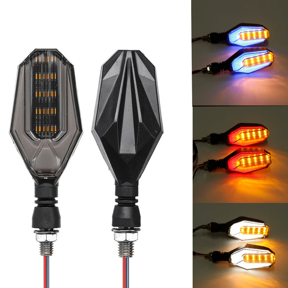 12V Motorcycle 30 LED Amber Turn Signal Lights DRL Daytime Runnning Lamp Universal