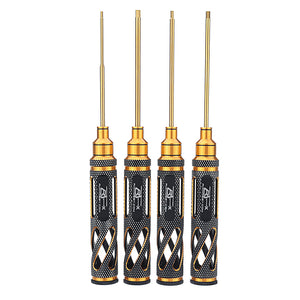 4pcs RJX RJX2772 1.5/2.0/2.5/3.0mm Hollow Handle Hex Screwdriver Tools Kit Set for RC Models Car Boat Airplane