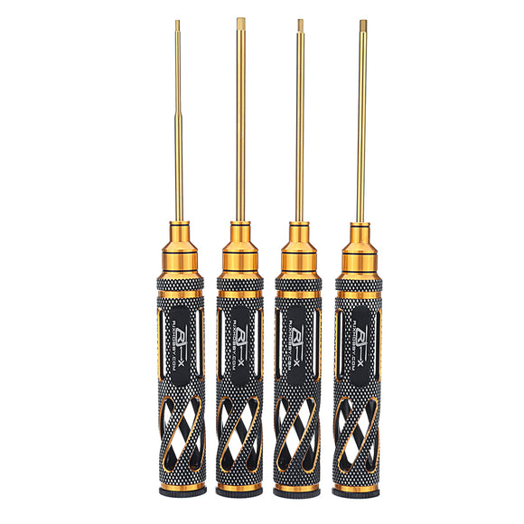 4pcs RJX RJX2772 1.5/2.0/2.5/3.0mm Hollow Handle Hex Screwdriver Tools Kit Set for RC Models Car Boat Airplane