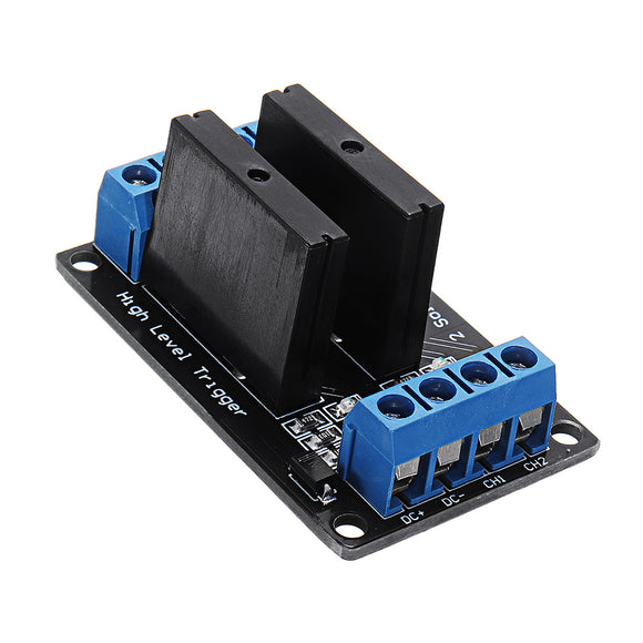2 Channel DC 12V  Relay Module Solid State High and low Level Trigger For Arduino 240V2A