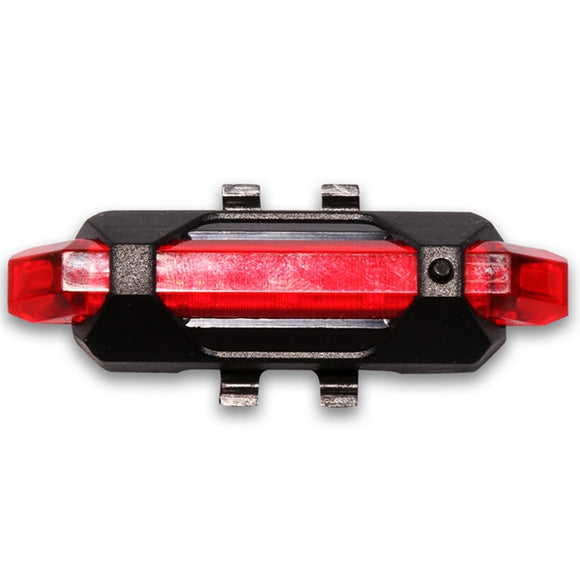 USB Rechargeable Bike Tail Light LED Safety Warning Light