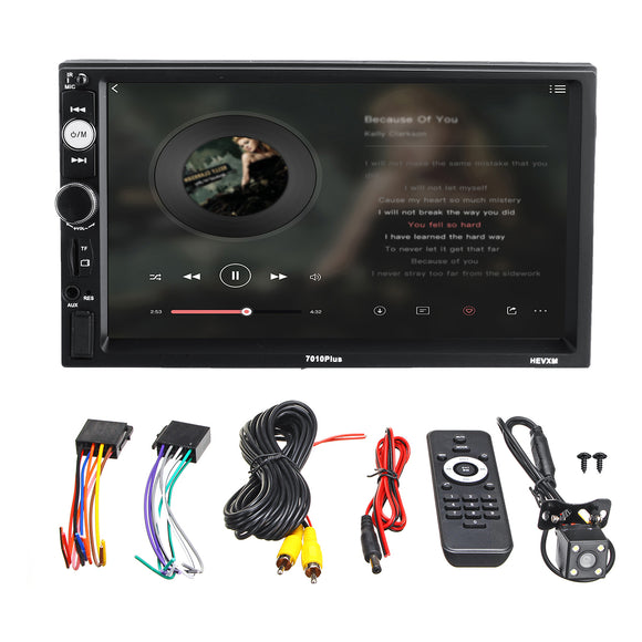 7010Plus 7 Inch 2 Din Touch Car MP5 Player bluetooth Stereo FM Radio USB TF AUX