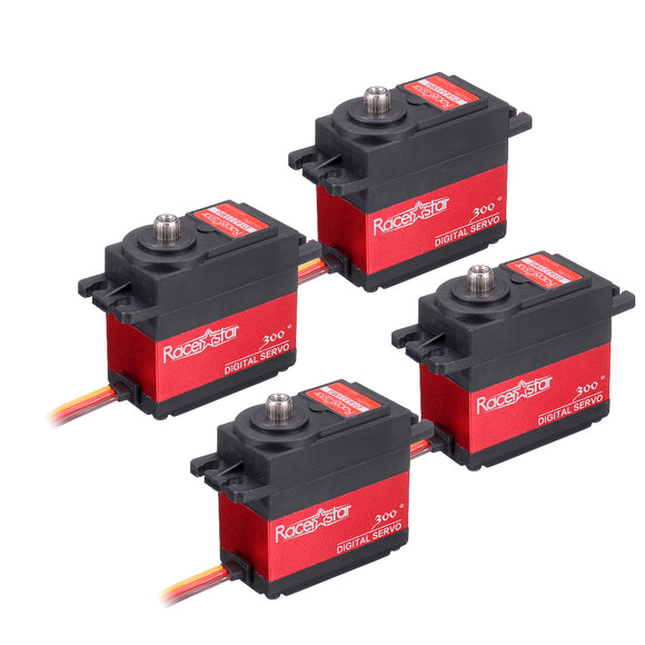 4PCS Racerstar DS6225MG 25KG 300 Metal Gear Digital Servo For RC Robot