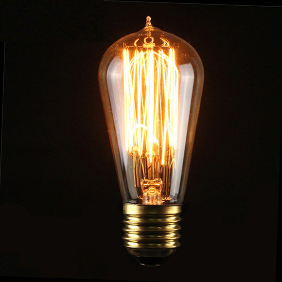 ST58 E27 40W Filament Light Bulb Vintage Retro Edison Lamp 110V-120V
