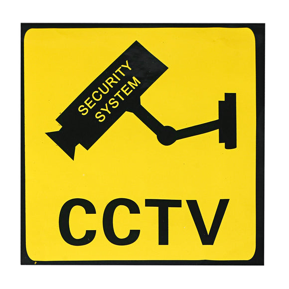 CCTV Surveillance Camera Sticker Warning Sign Security System Monitor Decal