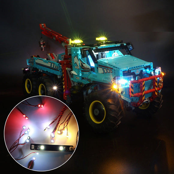 DIY LED Light Lighting Kit For LEGO 42070 Ultimate 6X6 All Terrain Tow Truck Brick