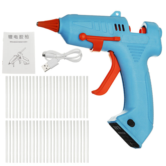 3.6V 20W Cordless DIY Hot Melt Glue Tool 2400mah Hand Craft Power Tool with Glue Sticks