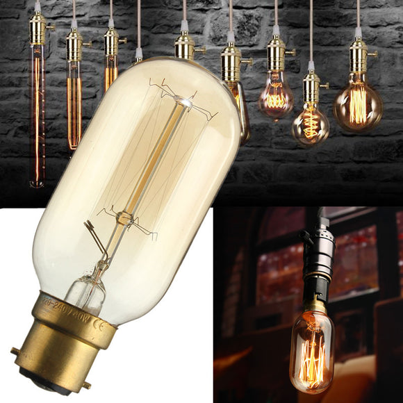 T45 B22 220V 40W 160lm Incandescent Bulb Retro Edison Light Bulb