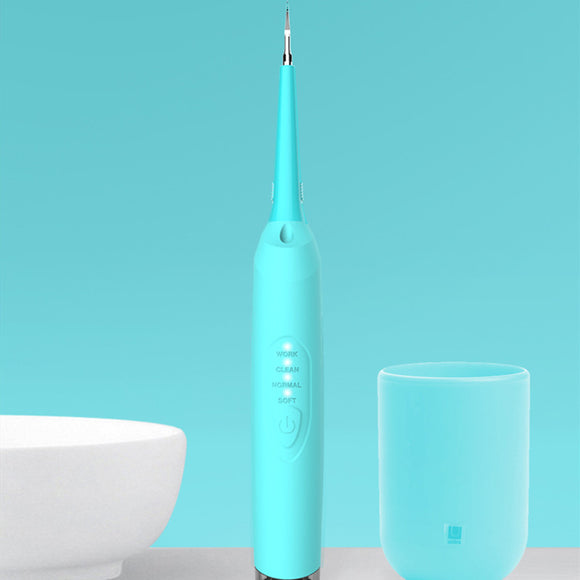 Electric Dental Calculus Remover High-Frequency Vibration Tartar Scraper Tartar Remover for Dental Tooth Stains Plaque Removal 5 Adjustable Modes Powered by USB Dental Tools
