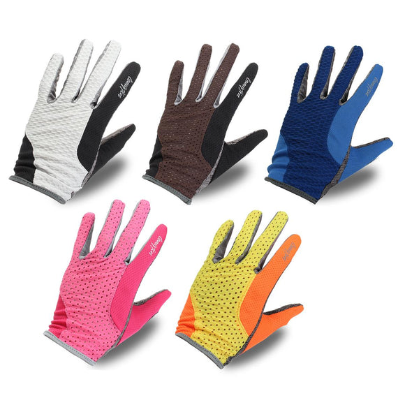 Motorcycle Sport Touch Gloves Summer Breathable Mesh Long Mittens