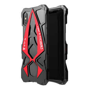Luphie Sports Car Anti Knock Metal Bumper Case For iPhone X