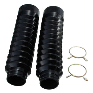 195mm Motorcycle Rubber Fork Cover Dustproof Gators Boots Universal