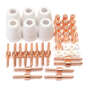 40PCS Consumables For Plasma Cutter 40D CUT40 Welding Machine