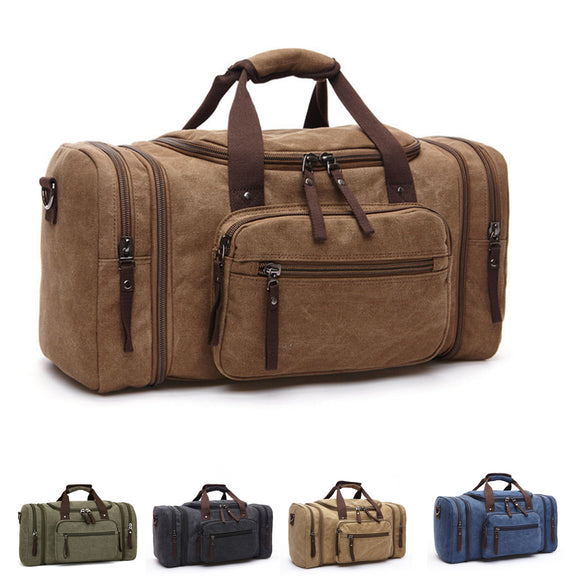 Men Women Canvas Luggage Duffle Bag Gym Handbag Outdoor Sports Travel Fitness Tote Bags