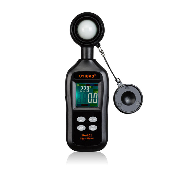 Light Meter Photo Meter Illuminometer Brightness Lux Meter Temperature Tester Handheld