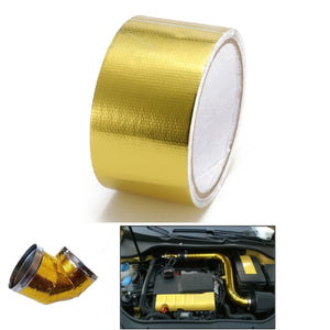 500 Degree Gold Heat Cool Reflective Tape Wrap 2 inchX5m Performance Heat Protection