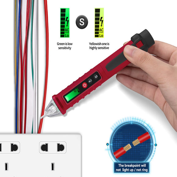 ANENG VC1010 Digital Voltage Detectors Non-Contact Pen Tester Meter 12-1000V AC/DC Volt Current Electric Test Pencil