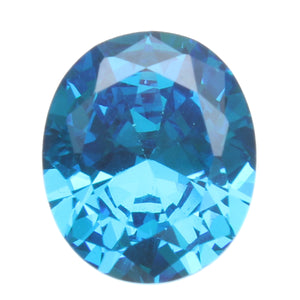 10x12mm Diamond Oval Light Blue Artificial Zircon Jewelry DIY Making Loose Gemstone Decoration