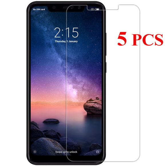 5PCS Bakeey Anti-Explosion Tempered Glass Screen Protector For Xiaomi Redmi Note 6 Pro