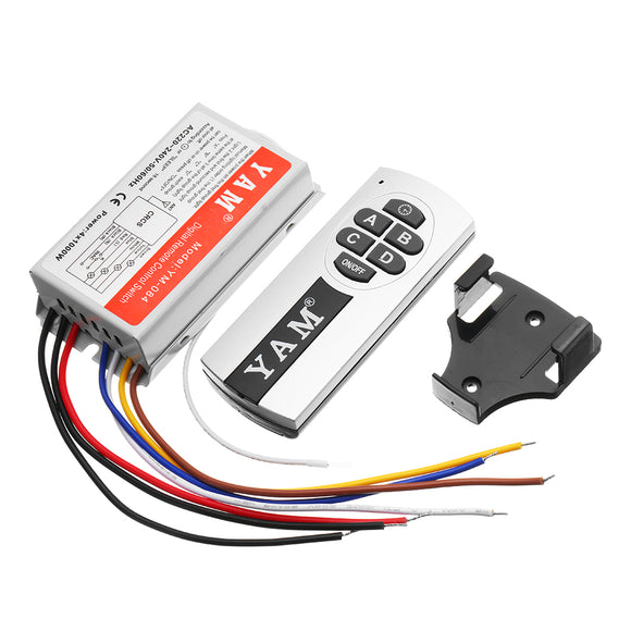 YM-084 4 Channel Digital Wireless Remote Control Switch For Smart Home LED Light Lamps