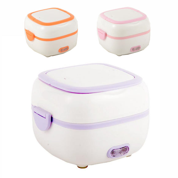 1L Multifunctional Electric Steamer Lunch Box Mini Rice Cooker Portable Food Cooker Lunch Box