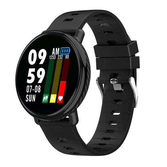 JSBP K1 1.3'' IPS Full Touch Screen Smart Watch Heart Rate Monitor Fitness Sports Smart Bracelet