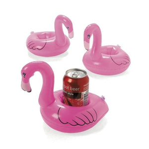 Flamingo Drink Can Inflatable Swimming Pool Beach Bathing Can Holder