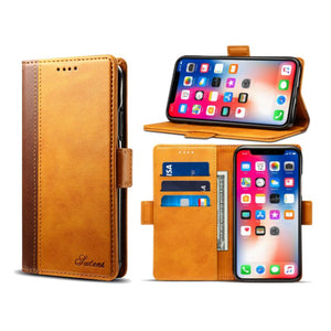 Bakeey Hybrid Color Wallet Card Sots Kickstand Case For iPhone X