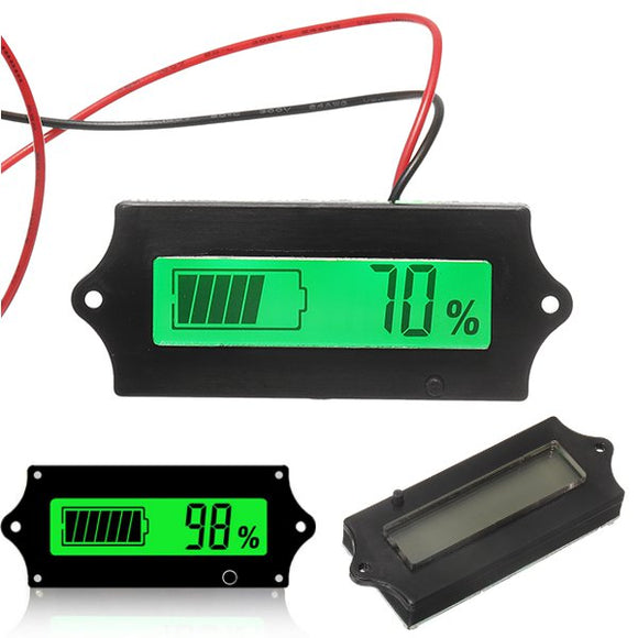 3pcs GY-6A 12V 24V 36V 48V Lead Acid Battery 2-15S Lithium Battery Capacity Indicator Voltmeter