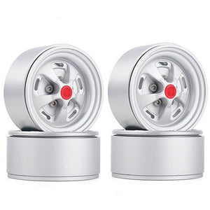 4PCS 1.9 Inch Beadlock Rim Metal Wheel for 1/10 RC Car Axial SCX10 90046 Tr1axxas T-RX-4 D90