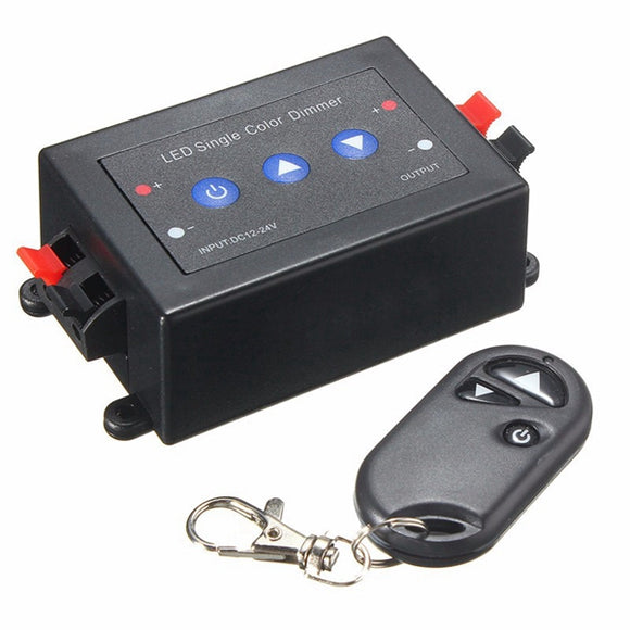 LED Strip Light Single Color Dimmer Switch Wireless RF Remote Controller DC5V/12-24V