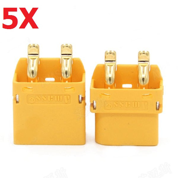 5 Pair Amass XT60PT 3.5mm Banana Connector Plug Male & Female