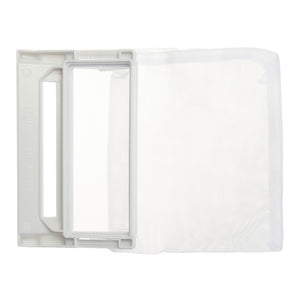 100x60mm Light Gray Washing Machine Lint Filter Mesh Bag