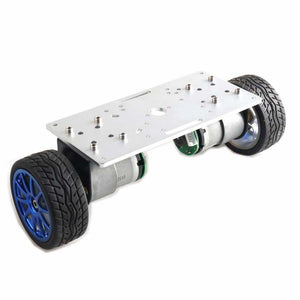 2WD Balance Car Chassis Smart Robot Car Kit Silver Panel/65mm Wheel/37-520 Motor with Code Wheel