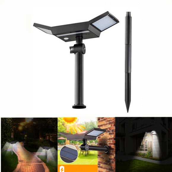 ARILUX 20 LED White Light Sensor Solar Light Outdoor Waterproof Stake Light