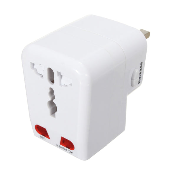 Universal Travel Adapter Dual 2 USB Port Multi Plug Charger Power Converter