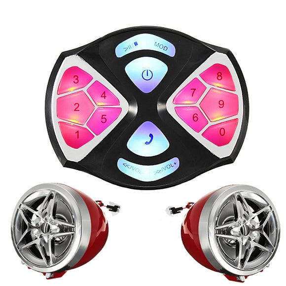 12V ATV Motorcycle MP3 Player FM Speaker Alarm System Waterproof with bluetooth Function